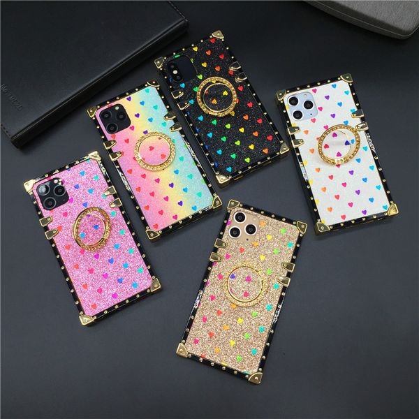 fashion soft matte square case for iphone 12 pro max 11 x xs max xr 11promax 7 8 plus 6 6s glitter heart cover holder with ring bracket 
fashion soft matte square case for iphone 12 pro max 11 x xs max xr 11promax 7 8 plus 6 6s glitter heart cover holder with ring bracket