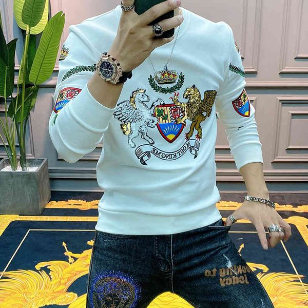 hoodie 2021 baroque spring black embroidered luxury sweat homme streetwear sequins shiny hooded sweatshirt 
hoodie 2021 baroque spring black embroidered luxury sweat homme streetwear sequins shiny hooded sweatshirt