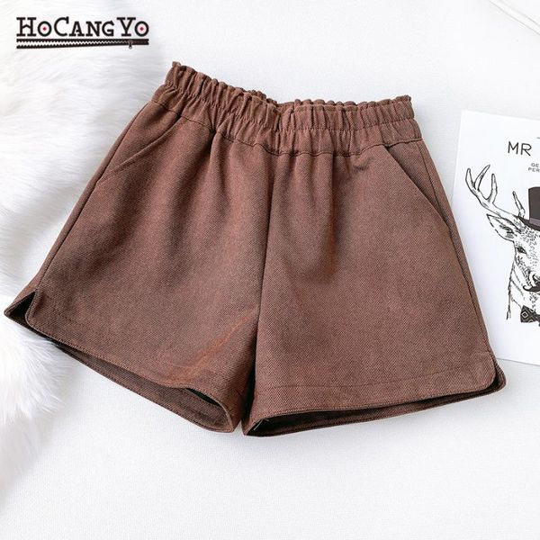 autumn women elastic waist boot shorts winter short feminino high wide leg womens clothing black velvet 2021 women's, White;black
autumn women elastic waist boot shorts winter short feminino high wide leg womens clothing black velvet 2021 women's, White;black