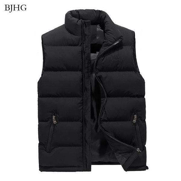 men's vests bjhg 2021 casual vest men autumn winter sleeveless jackets male solid waistcoat warm outwear m-5xl, Black;white
men's vests bjhg 2021 casual vest men autumn winter sleeveless jackets male solid waistcoat warm outwear m-5xl, Black;white