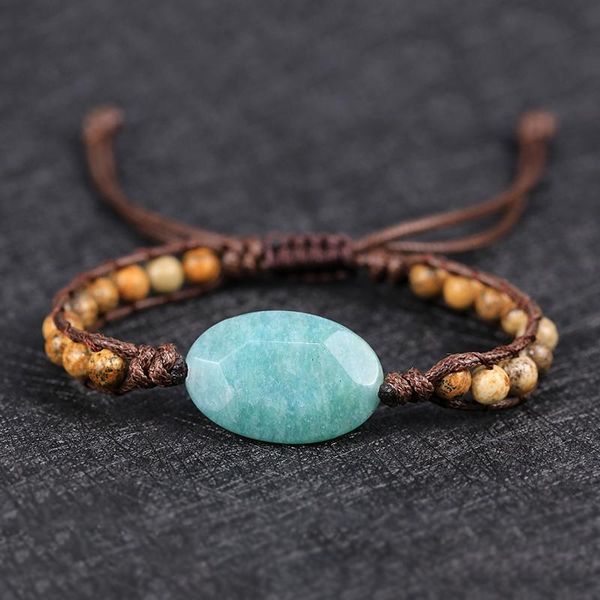 tennis 2021 cut amazonite charm wrap bracelet handmade picture stone beads boho yoga gift jewelry, Golden;silver
tennis 2021 cut amazonite charm wrap bracelet handmade picture stone beads boho yoga gift jewelry, Golden;silver