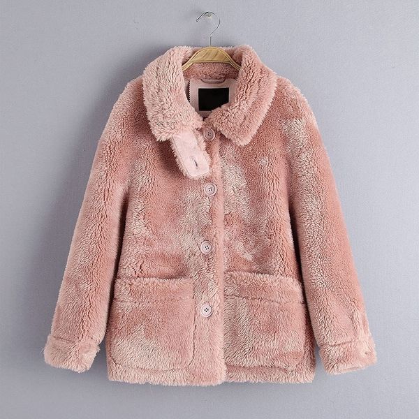 women's wool & blends no hair and meat ~ autumn winter fur plush coat thickened warm lamb wool fashion women, Black
women's wool & blends no hair and meat ~ autumn winter fur plush coat thickened warm lamb wool fashion women, Black