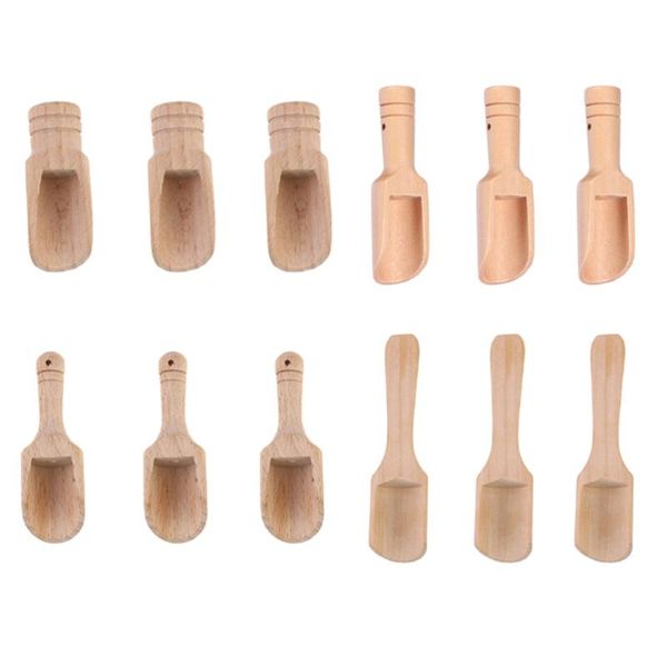 spoons 12pcs small wooden salt scoops mini (assorted color) 
spoons 12pcs small wooden salt scoops mini (assorted color)