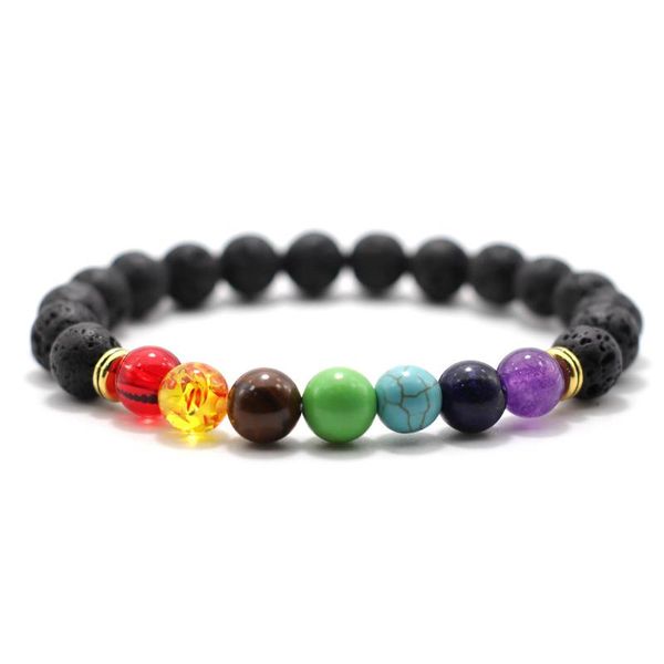 beaded, strands 7 chakra healing balance bracelet men women lava rock braclet stone yoga meditation prayer jewelry accessories pulsera joyas, Black
beaded, strands 7 chakra healing balance bracelet men women lava rock braclet stone yoga meditation prayer jewelry accessories pulsera joyas, Black