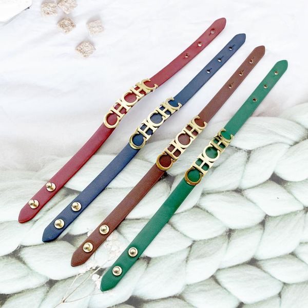 charm bracelets vankeliif simple stainless steel pu leather woman's bracelet letter ch accessories classic fashion jewelry, Golden;silver
charm bracelets vankeliif simple stainless steel pu leather woman's bracelet letter ch accessories classic fashion jewelry, Golden;silver