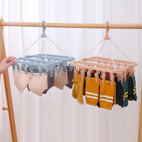 hangers & racks 8/12/18/24/32 clips multifunctional folding clothes hanger windproof socks underwear drying
hangers & racks 8/12/18/24/32 clips multifunctional folding clothes hanger windproof socks underwear drying