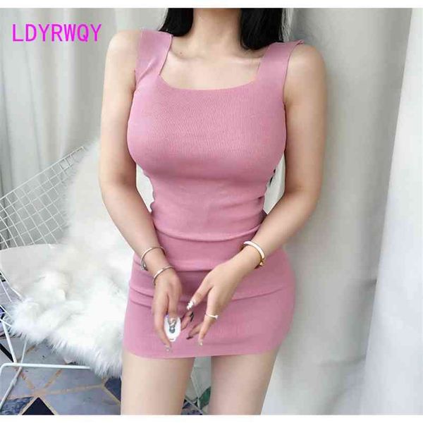 ldyrwqy south korea summer style all-match slim body knit sleeveless buttock wrap bottom dress 210603, Black;gray
ldyrwqy south korea summer style all-match slim body knit sleeveless buttock wrap bottom dress 210603, Black;gray