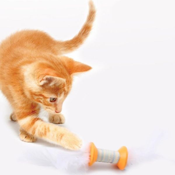 cat toys funny pet interactive training scratching colorful feathers wooden rolling bell cylindrical toy supplies**
cat toys funny pet interactive training scratching colorful feathers wooden rolling bell cylindrical toy supplies**