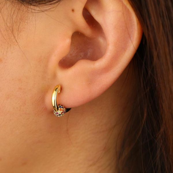hoop & huggie gold filled mini with rainbow ball classic 10mm inner sized tiny colorful balls earring, Golden;silver
hoop & huggie gold filled mini with rainbow ball classic 10mm inner sized tiny colorful balls earring, Golden;silver