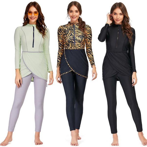 muslim swimwear women modest patchwork hijab long sleeves sport swimsuit 3pcs islamic burkinis wear bathing suit 4xl swim
muslim swimwear women modest patchwork hijab long sleeves sport swimsuit 3pcs islamic burkinis wear bathing suit 4xl swim