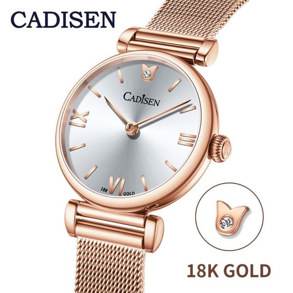 wristwatches cadisen 18k gold woman watch stainless steel mesh belt wristwatch 30m waterproof japan movement quartz watches, Slivery;brown
wristwatches cadisen 18k gold woman watch stainless steel mesh belt wristwatch 30m waterproof japan movement quartz watches, Slivery;brown