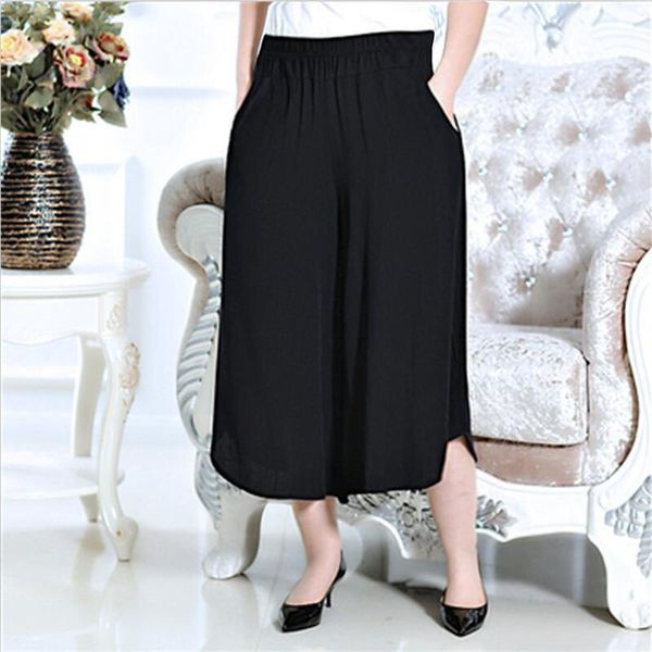 plus size pants high elastic waist solid female 8 color ankle-length wide leg trousers 2021 summer vintage bottoms l-7xl, Black
plus size pants high elastic waist solid female 8 color ankle-length wide leg trousers 2021 summer vintage bottoms l-7xl, Black