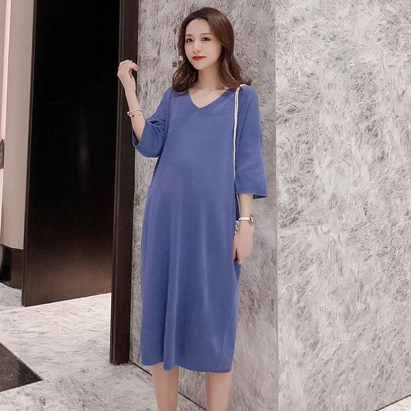 maternity dress casual summer v-neck 2021 fashion solid loose pregnancy dresses clothes vestidos vetement, White
maternity dress casual summer v-neck 2021 fashion solid loose pregnancy dresses clothes vestidos vetement, White