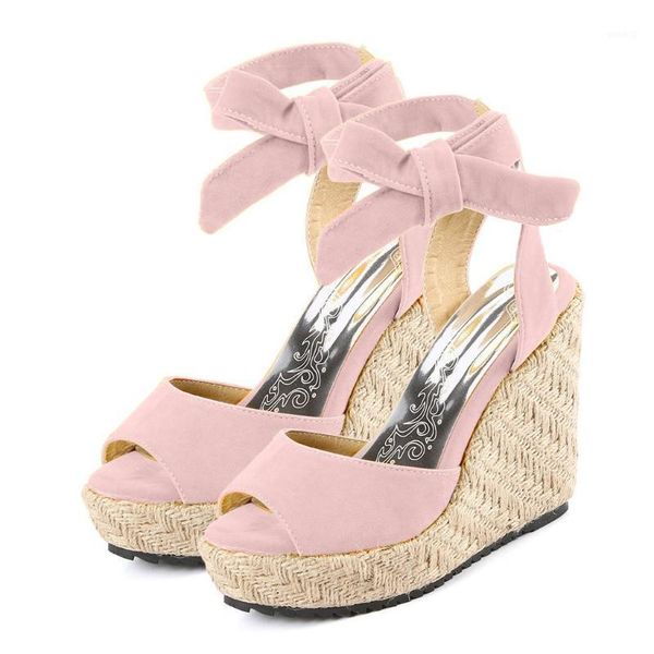 women's wedge high heel sandals summer shoes fashion open toe thick bottom lace-up beach roman zapatos de mujer1, Black
women's wedge high heel sandals summer shoes fashion open toe thick bottom lace-up beach roman zapatos de mujer1, Black