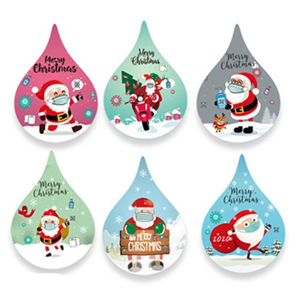 gift wrap cute water droplets merry christmas stickers santa claus with face mask sealing label for xmas holiday party decor
gift wrap cute water droplets merry christmas stickers santa claus with face mask sealing label for xmas holiday party decor