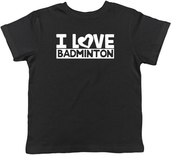love badminton childrens kids t-shirt boys girls men's t-shirts, White;black
love badminton childrens kids t-shirt boys girls men's t-shirts, White;black