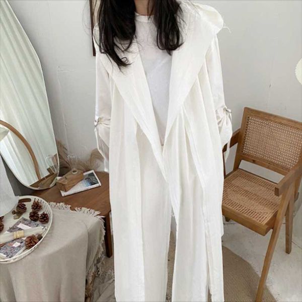 women's trench coats spring hoodie lapel hair loose long solid color sleeves with two ribbon design, Tan;black
women's trench coats spring hoodie lapel hair loose long solid color sleeves with two ribbon design, Tan;black