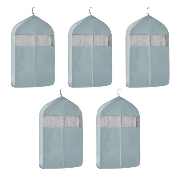 clothing & wardrobe storage 5pcs non-woven fabric hanging shirt organizer closet clear window dust cover case protector suit bag
clothing & wardrobe storage 5pcs non-woven fabric hanging shirt organizer closet clear window dust cover case protector suit bag