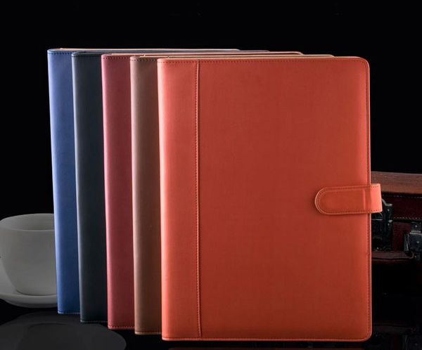 business card files exkshen pu leather file folder document filing bag stationery for papers with ring binder office supplies 1163a