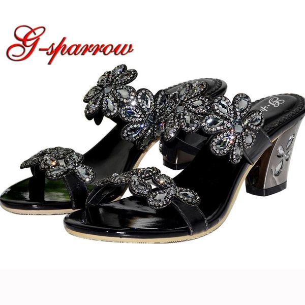 dress shoes black rhinestone woman sandals peep toe ladies chunky high heels crystal slippers fitting room plus size us 11
dress shoes black rhinestone woman sandals peep toe ladies chunky high heels crystal slippers fitting room plus size us 11