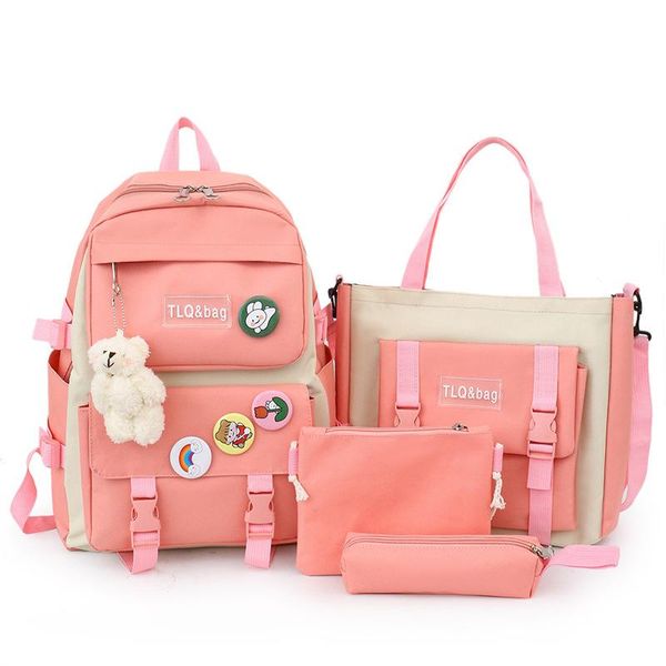 school bags axzspdy female canvas backpack harajuku large capacity four-piece for girls middle students schoolbag
school bags axzspdy female canvas backpack harajuku large capacity four-piece for girls middle students schoolbag