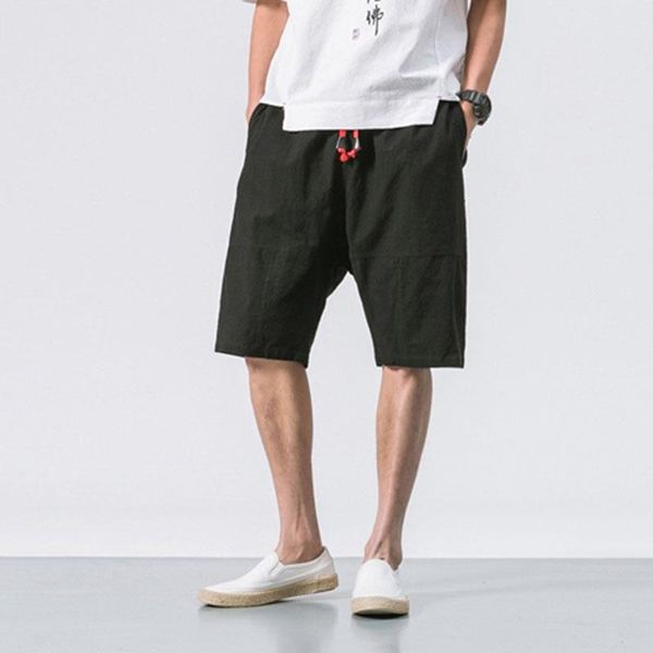 men's shorts mrdonoo 2021 summer chinese style men loose linen knee length short trousers male bermuda casual board b375-k64, White;black
men's shorts mrdonoo 2021 summer chinese style men loose linen knee length short trousers male bermuda casual board b375-k64, White;black