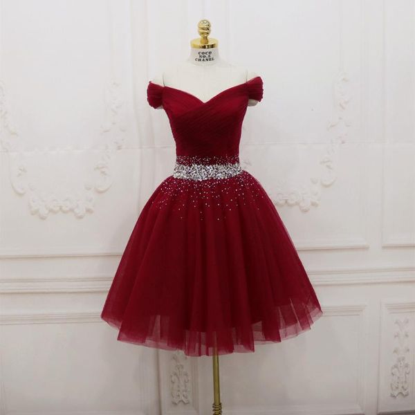 bridesmaid dress sparkling beads sequins short dresses dark red party lace-up back wedding gowns, White;pink
bridesmaid dress sparkling beads sequins short dresses dark red party lace-up back wedding gowns, White;pink