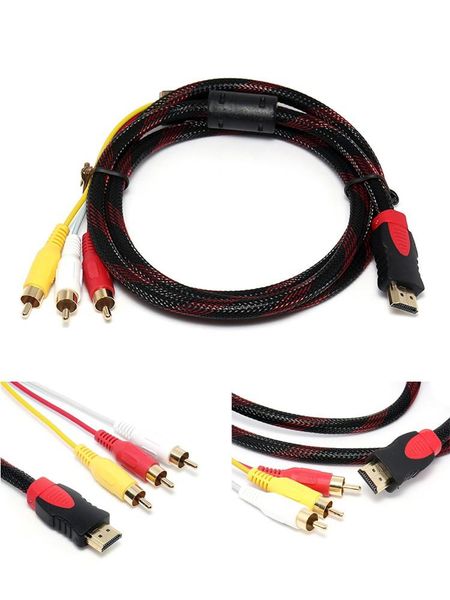 audio cables & connectors ouhaobin(ouhaobin) 5ft male to 3 rca video av cable cord adapter gold plated plug for tv hdtv dvd 1080p 20jun
audio cables & connectors ouhaobin(ouhaobin) 5ft male to 3 rca video av cable cord adapter gold plated plug for tv hdtv dvd 1080p 20jun