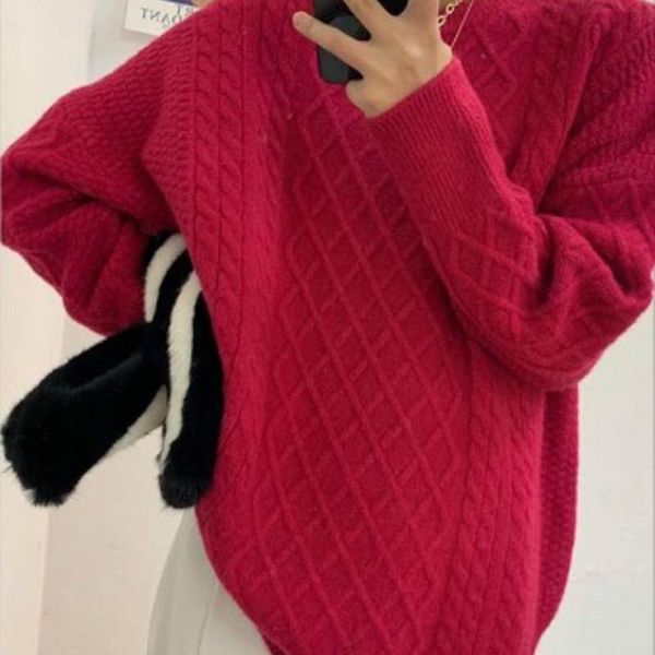 women's sweaters 2021 women o-neck winter autumn spring pull jumpers casual twist warm sweater sweet korean harajuku female, White;black
women's sweaters 2021 women o-neck winter autumn spring pull jumpers casual twist warm sweater sweet korean harajuku female, White;black
