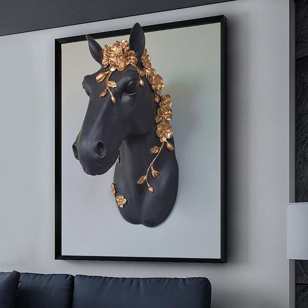 american creative resin horse head flower wall decoration animal mural porch pendant background decorative objects & figurines
american creative resin horse head flower wall decoration animal mural porch pendant background decorative objects & figurines