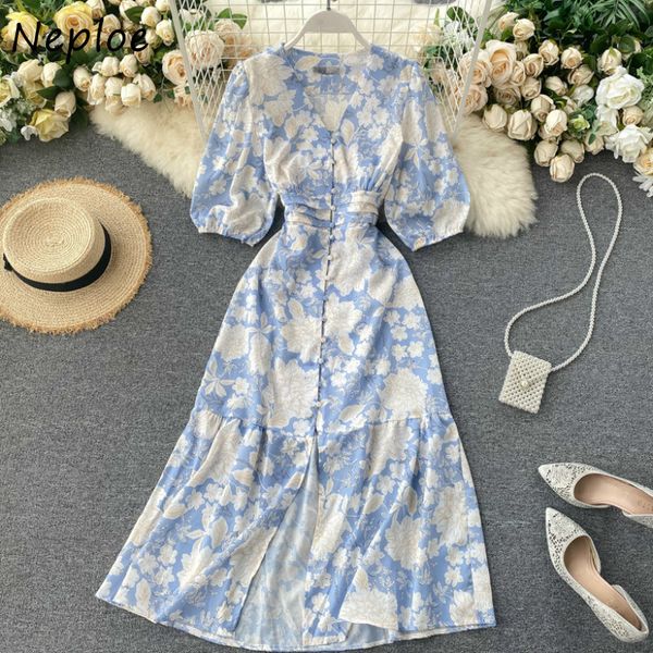 neploe v-neck lantern sleeve flower print dress women chic button slim waist split vestidos new summer simple dresses 210423, Black;gray
neploe v-neck lantern sleeve flower print dress women chic button slim waist split vestidos new summer simple dresses 210423, Black;gray