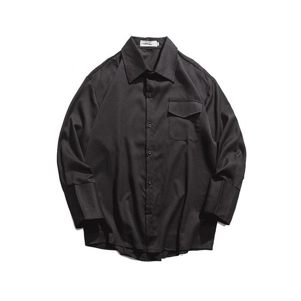 men's casual shirts fashion solid color turn down collar mens slim fit shirt 2021 autumn youthful long sleeve loose clothing homme, White;black
men's casual shirts fashion solid color turn down collar mens slim fit shirt 2021 autumn youthful long sleeve loose clothing homme, White;black
