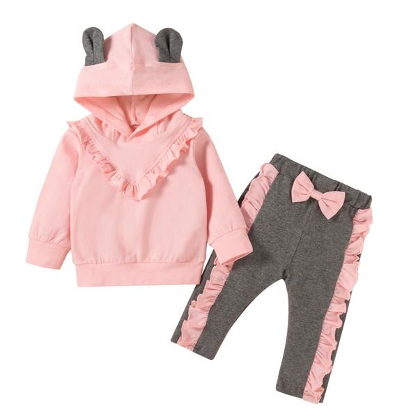 clothing sets 2pcs baby girls autumn winter clothes outfits casual long sleeve ruffle hoodie and bowknot pants set for 0-24, White
clothing sets 2pcs baby girls autumn winter clothes outfits casual long sleeve ruffle hoodie and bowknot pants set for 0-24, White