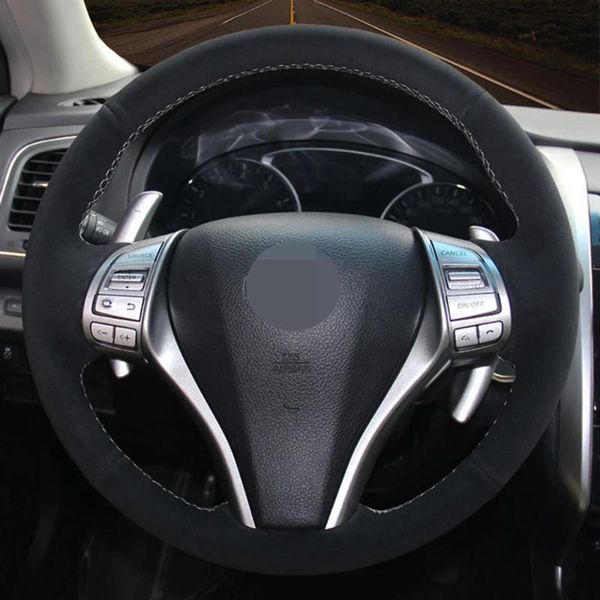 steering wheel covers diy black suede leather car cover for altima x-trail qashqai teana sentra tiida navara pulsar 2013-2021
steering wheel covers diy black suede leather car cover for altima x-trail qashqai teana sentra tiida navara pulsar 2013-2021