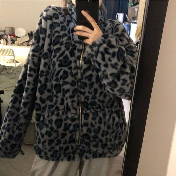 women's jackets high collar lamb coat retro western style milk cool girl loose casual versatile cashmere spring leopard oversized jacke, Black;brown
women's jackets high collar lamb coat retro western style milk cool girl loose casual versatile cashmere spring leopard oversized jacke, Black;brown