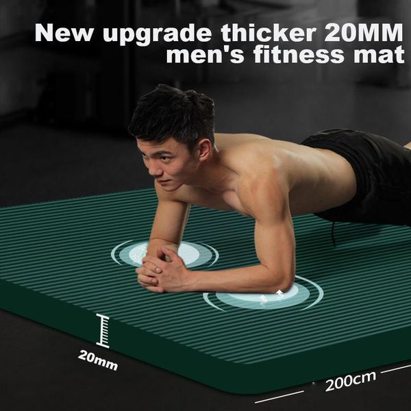 men's fitness mat thickened 20mm beginner yoga lengthened and widened non-slip exercise sports home mats
men's fitness mat thickened 20mm beginner yoga lengthened and widened non-slip exercise sports home mats