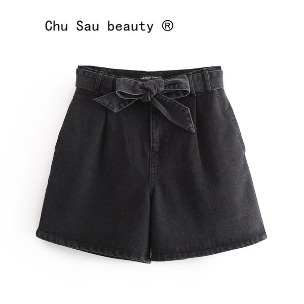 beauty women pocket mini denim shorts summer bow belt wild casual washed black 210514, White;black
beauty women pocket mini denim shorts summer bow belt wild casual washed black 210514, White;black