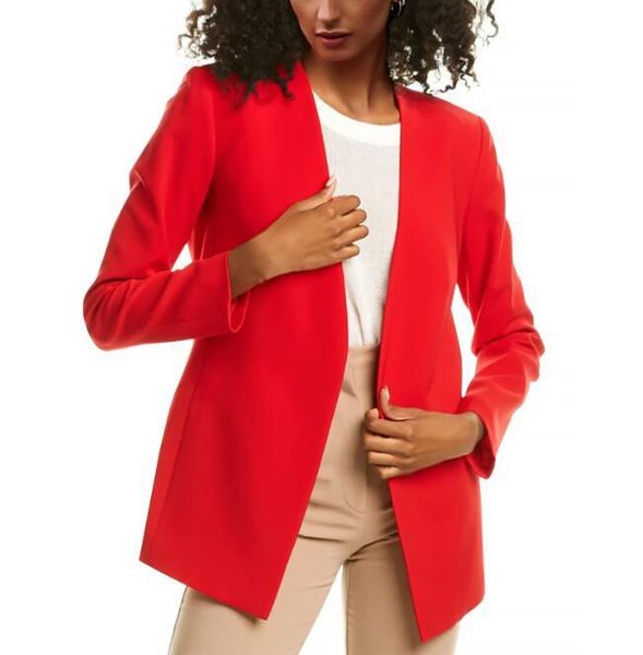 women's suits & blazers autumn and winter european american cardigan blazer small suit temperament pure color jacket professional, White;black
women's suits & blazers autumn and winter european american cardigan blazer small suit temperament pure color jacket professional, White;black