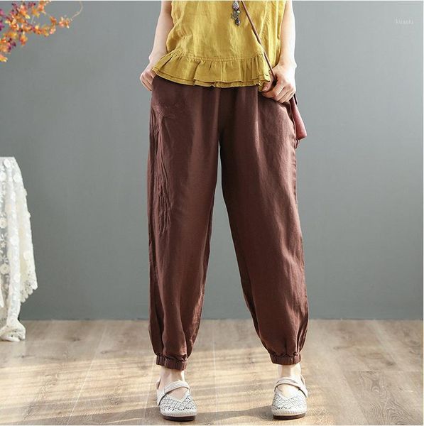 women's pants & capris 2021 spring summer women elastic waist loose retro trousers casual pocket solid color female all-match lantern, Black;white
women's pants & capris 2021 spring summer women elastic waist loose retro trousers casual pocket solid color female all-match lantern, Black;white