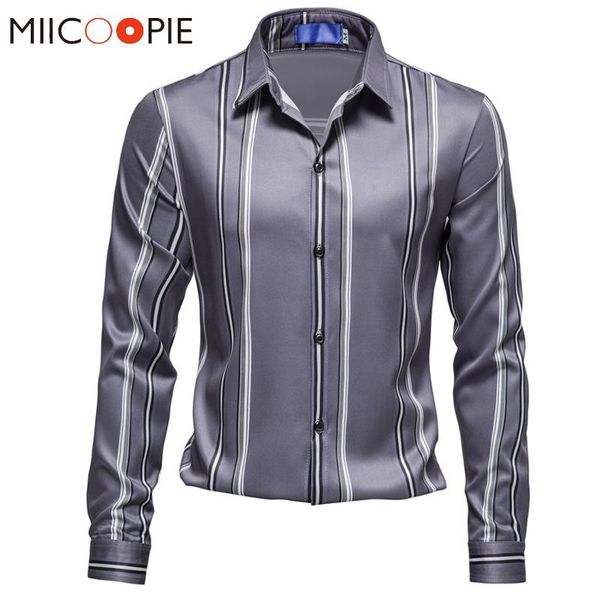 men's casual shirts striped shirt 2021 vintage clothes long sleeve blusas socias party wedding camisa masculina mens dress, White;black
men's casual shirts striped shirt 2021 vintage clothes long sleeve blusas socias party wedding camisa masculina mens dress, White;black