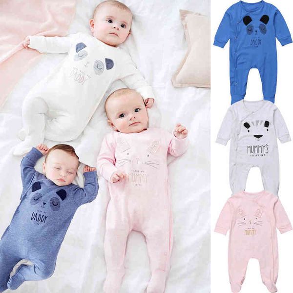 newborn baby boy girl clothes cartoon animal daddy mummy print romper sleep suit fit feet outfit set g1221, Blue
newborn baby boy girl clothes cartoon animal daddy mummy print romper sleep suit fit feet outfit set g1221, Blue