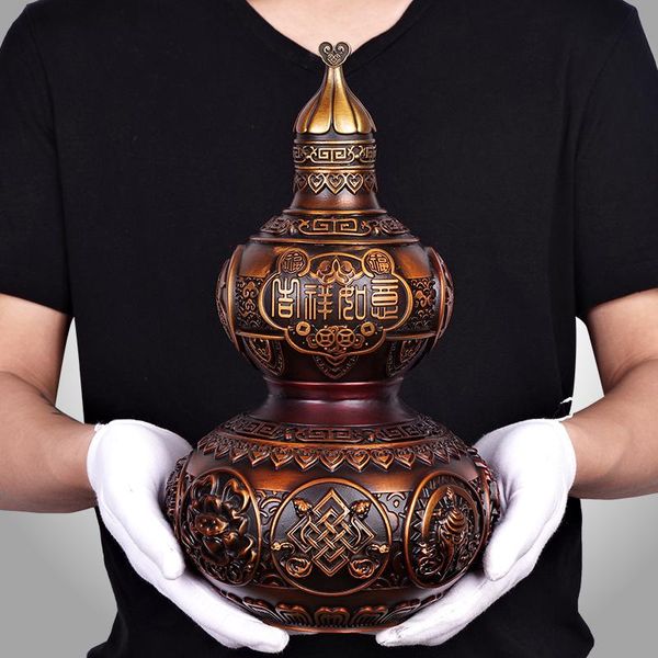 decorative objects & figurines chinese style pure copper lucky gourd statue desk ornaments antique bronze auspicious home feng shui decor gi
decorative objects & figurines chinese style pure copper lucky gourd statue desk ornaments antique bronze auspicious home feng shui decor gi