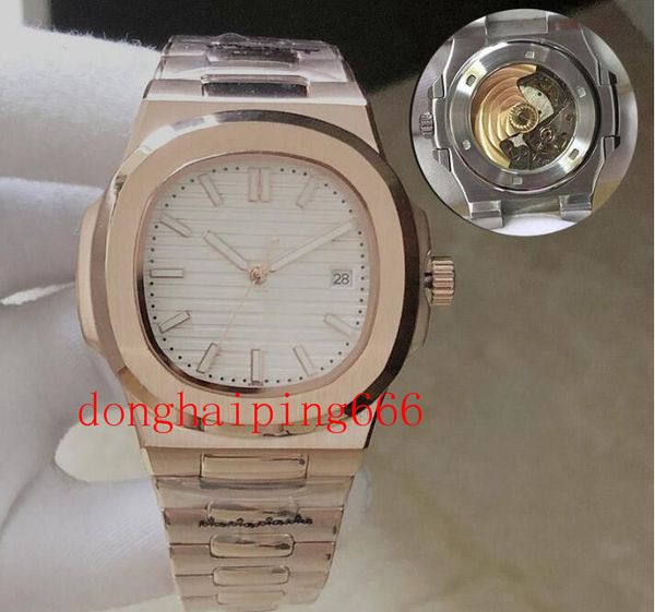 men automatic watches 5711 silver strap blue stainless mens mechanical montre de wristwatch, Slivery;brown
men automatic watches 5711 silver strap blue stainless mens mechanical montre de wristwatch, Slivery;brown