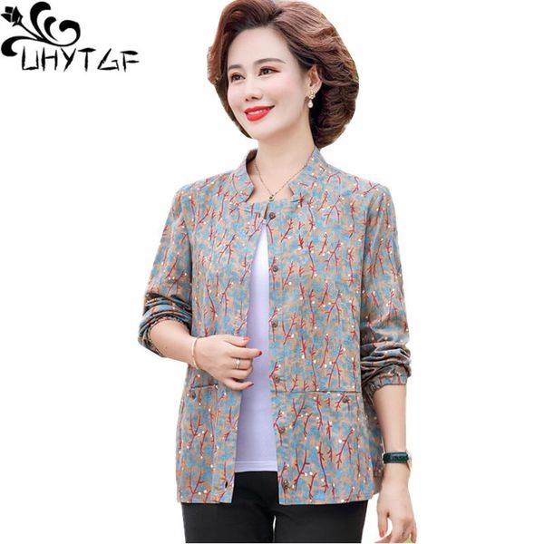 women's jackets uhytgf 5xl plus size jacket women thin outerwear fashion printing single breasted autumn coat middle-aged mother short, Black;brown
women's jackets uhytgf 5xl plus size jacket women thin outerwear fashion printing single breasted autumn coat middle-aged mother short, Black;brown