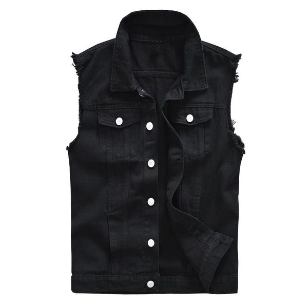 men's vests sokotoo black jean vest slim fringe denim waistcoat sleeveless tank top, Black;white
men's vests sokotoo black jean vest slim fringe denim waistcoat sleeveless tank top, Black;white