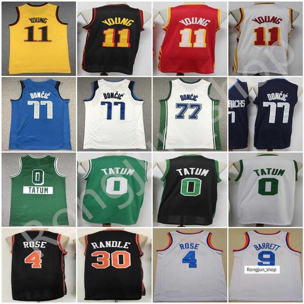 2022 75th anniversary stitched men basketball trae young 11 luka doncic 77 jayson tatum 0 rj barrett 9 julius randle 30 derrick rose 4, Black;red
2022 75th anniversary stitched men basketball trae young 11 luka doncic 77 jayson tatum 0 rj barrett 9 julius randle 30 derrick rose 4, Black;red