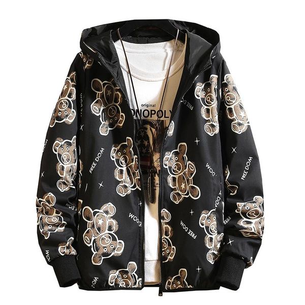 men's jackets 2021 spring jacket double-sided casual zipper coat fashion printing hooded men sports hip hop streetwear mens, Black;brown
men's jackets 2021 spring jacket double-sided casual zipper coat fashion printing hooded men sports hip hop streetwear mens, Black;brown
