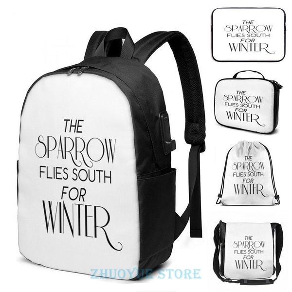 backpack skulduggery pleasant the sparrow flies south for winter usb charge men school bags women bag travel laptop
backpack skulduggery pleasant the sparrow flies south for winter usb charge men school bags women bag travel laptop