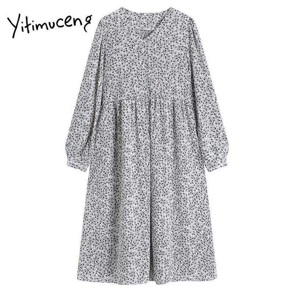 yitimuceng vintage floral print dresses women summer lace up high waist lantern sleeve a-line korean fashion sundress 210601, Black;gray
yitimuceng vintage floral print dresses women summer lace up high waist lantern sleeve a-line korean fashion sundress 210601, Black;gray
