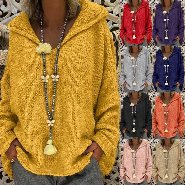 fashion women solid hooded sweaters large size long sleeve sweater warm pullover casual jumpers ladies female women's, White;black
fashion women solid hooded sweaters large size long sleeve sweater warm pullover casual jumpers ladies female women's, White;black